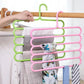 Multi-layer space-saving magic hanger from Carevix with non-slip racks for pants, towels, and clothing organization.