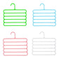Carevix 5-layer space-saving magic hanger with non-slip design, organizing pants, towels, and clothes efficiently.